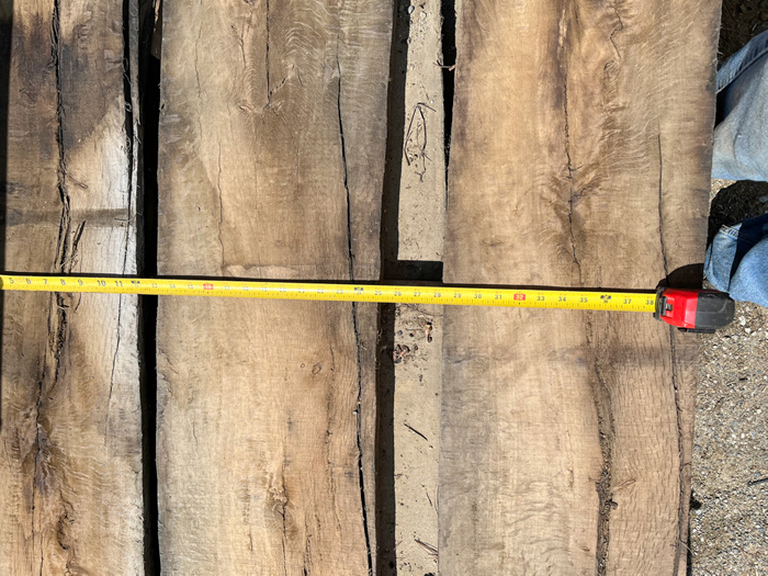 Salvaged Live Oak Roughsawn Boards