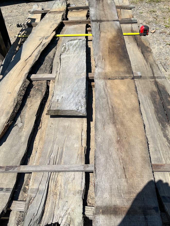 Salvaged Live Oak Roughsawn Boards