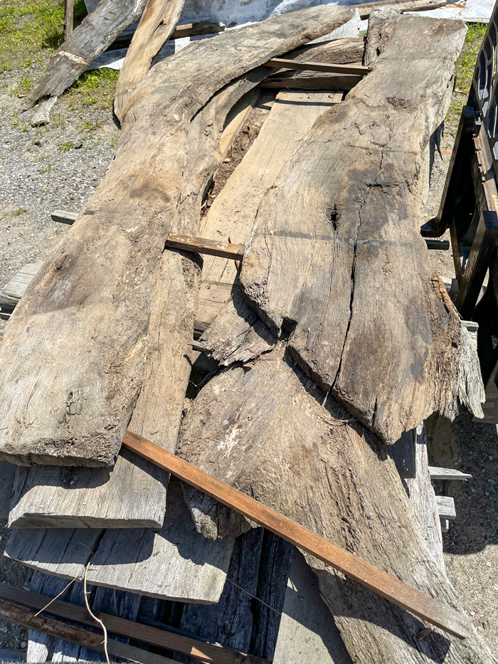 Salvaged Live Oak Roughsawn Boards