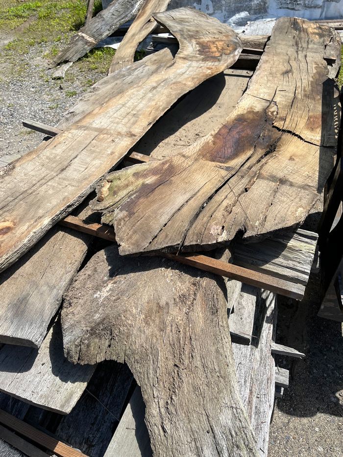 Salvaged Live Oak Roughsawn Boards