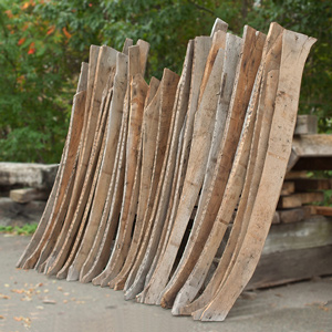 Reclaimed Chestnut and Oak Arched Rafters
