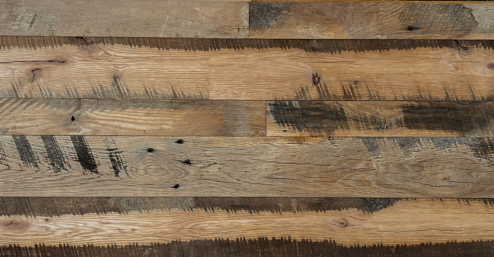 Reclaimed Skip-Planed Oak Paneling - Without A Finish Reclaimed Skip-Planed Oak Paneling - Without A Finish