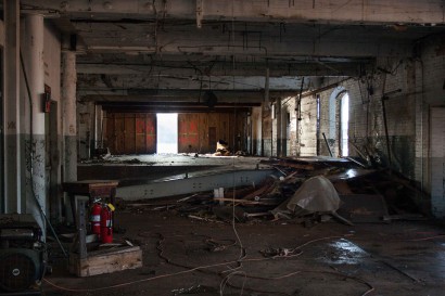 Texon Mill Building in South Hadley Massachusetts Undergoing Demolition