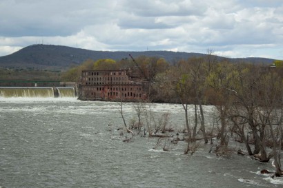 Texon Mill Building in South Hadley Massachusetts Undergoing Demolition