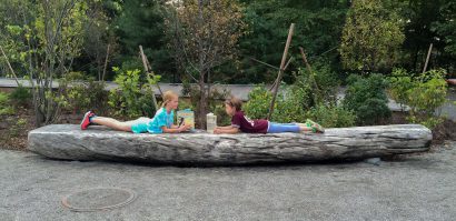 Salvaged Live Oak Bench At Walden Pond, Concord, MA